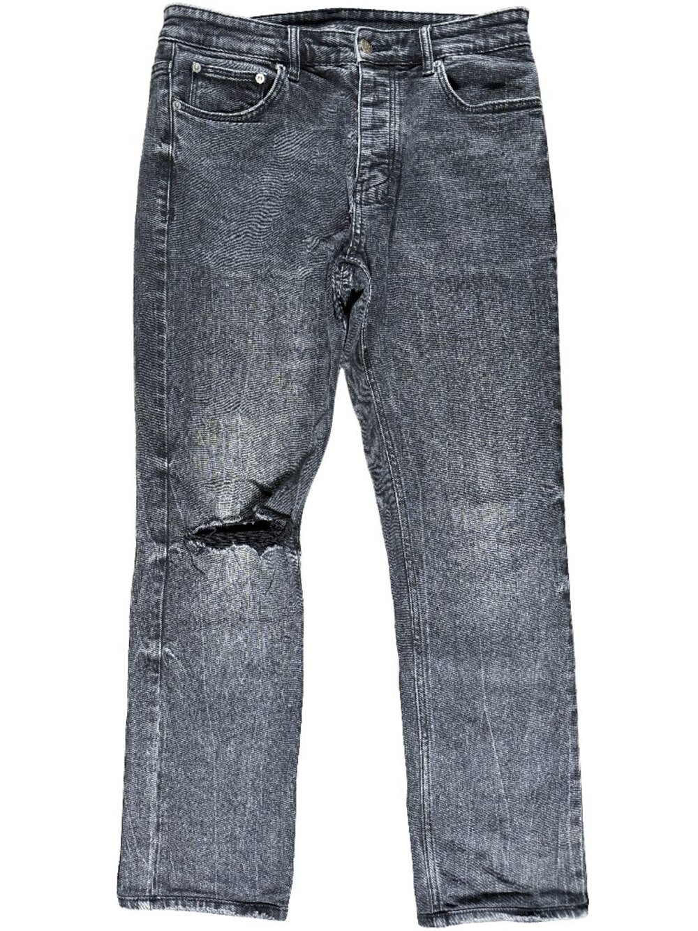 Ksubi Chitch Disrupt Mid Rise Slim Fit Stretch Denim 001 Black men's size 32x27